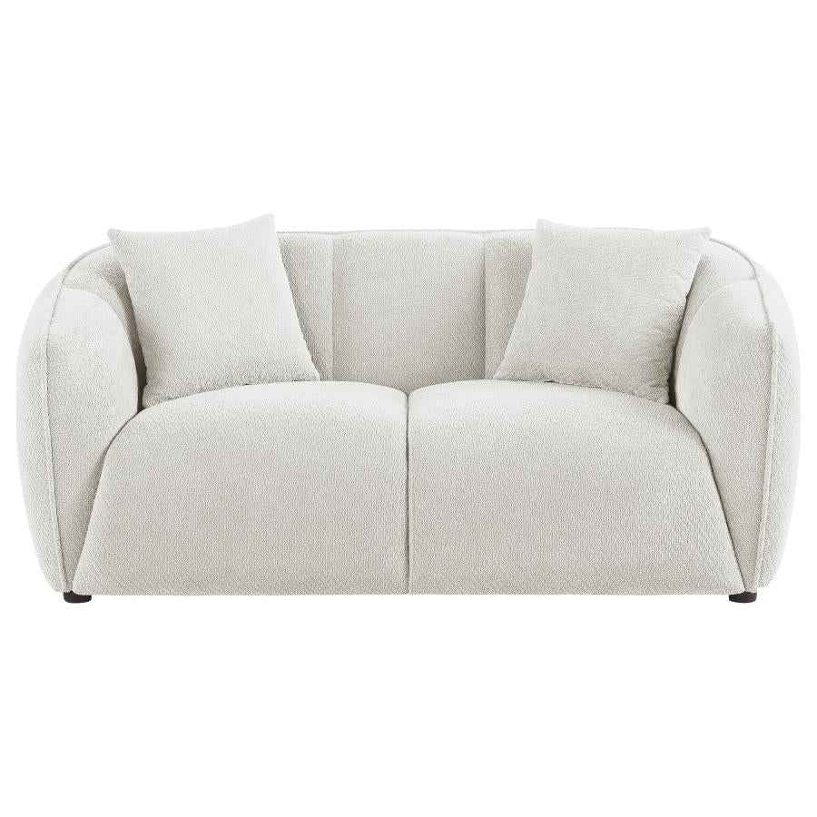 Aleisha Fabric Upholstered Loveseat Sand