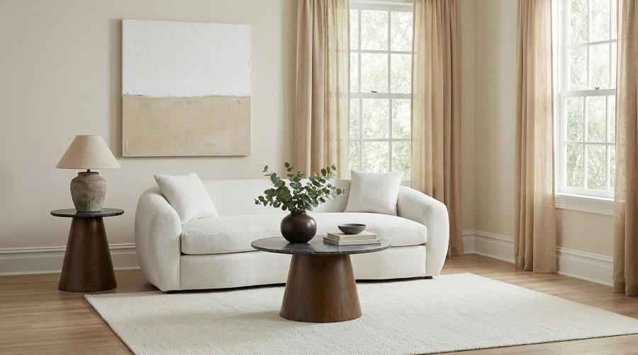 Isabella Fabric Upholstered Sofa Sand