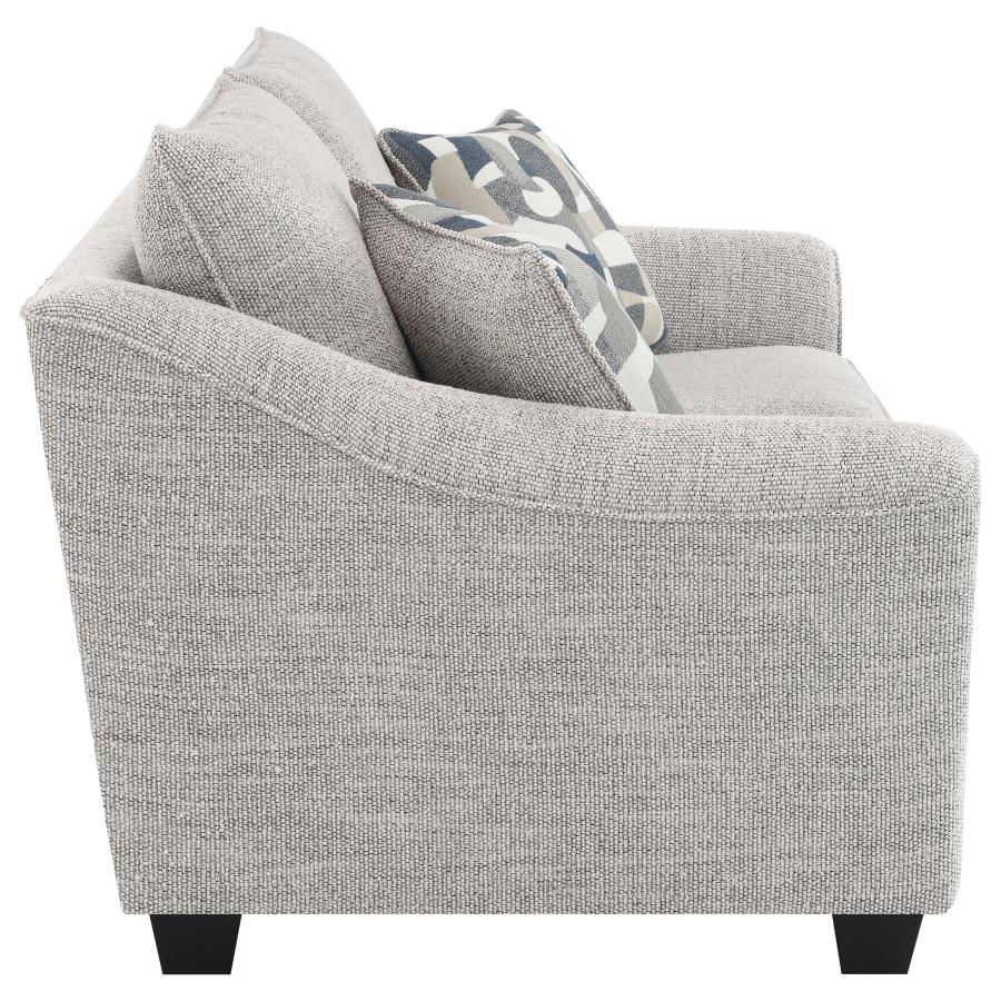 Tomkins 2-piece Boucle Upholstered Sofa Set Light Grey - Home & Sleep Outlet