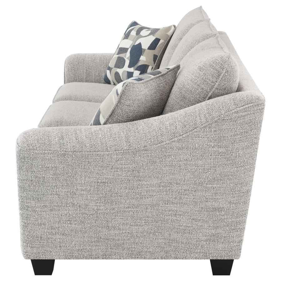 Tomkins Boucle Upholstered Sofa Light Grey - Home & Sleep Outlet