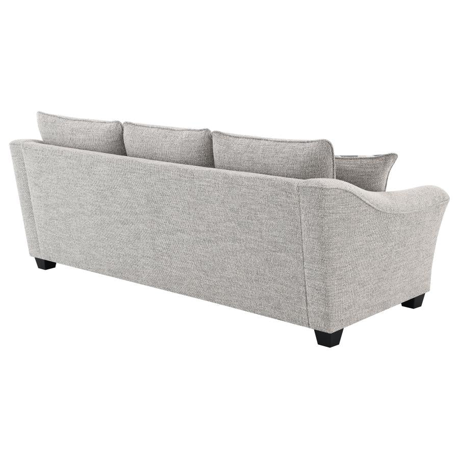 Tomkins Boucle Upholstered Sofa Light Grey - Home & Sleep Outlet
