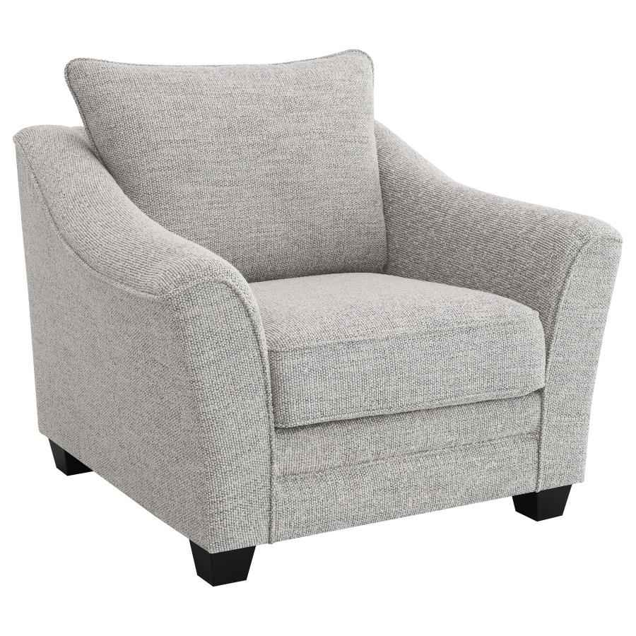 Tomkins Boucle Upholstered Chair Light Grey - Home & Sleep Outlet