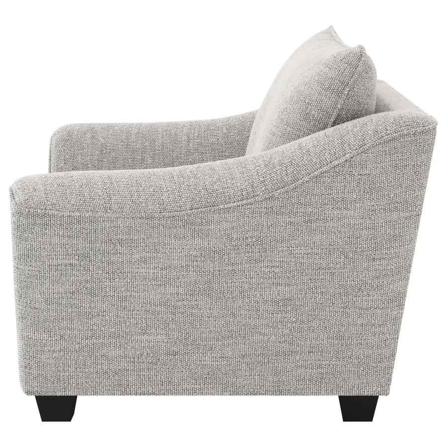 Tomkins Boucle Upholstered Chair Light Grey - Home & Sleep Outlet