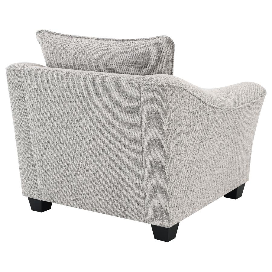 Tomkins Boucle Upholstered Chair Light Grey - Home & Sleep Outlet