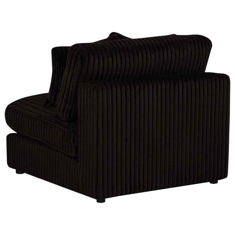 Blaine Upholstered Armless Chair Chocolate - Home & Sleep Outlet