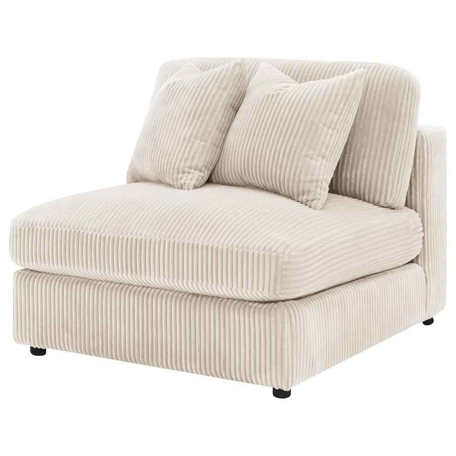 Blaine Upholstered Armless Chair Sand - Home & Sleep Outlet