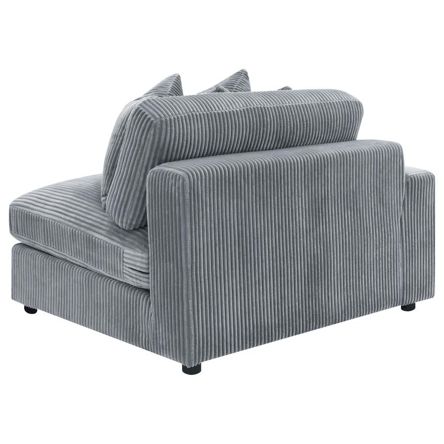 Blaine Upholstered Reversible Chaise Sectional Sofa Fog - Home & Sleep Outlet