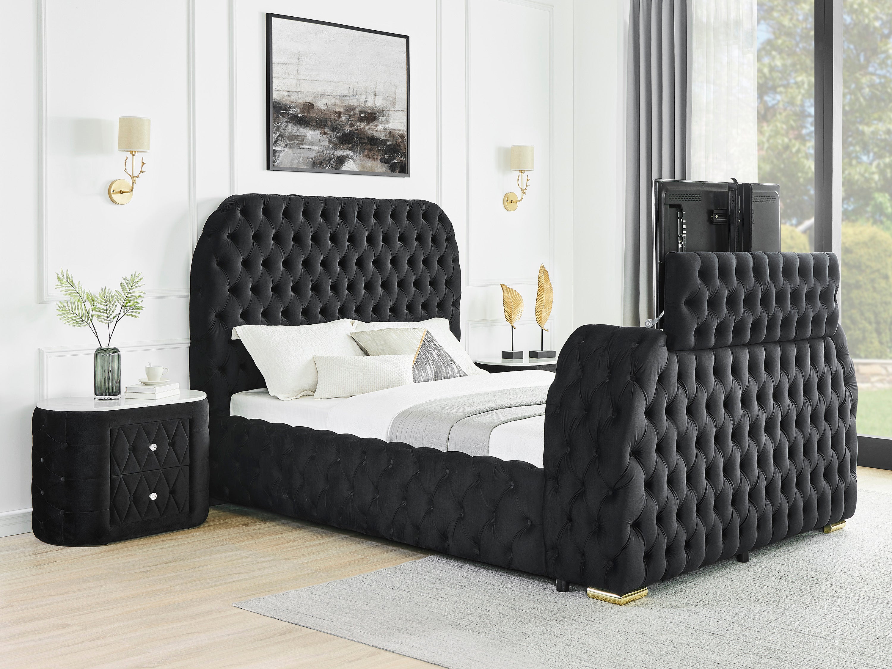 NATALIA 5115BK (9-Piece Bed Set)