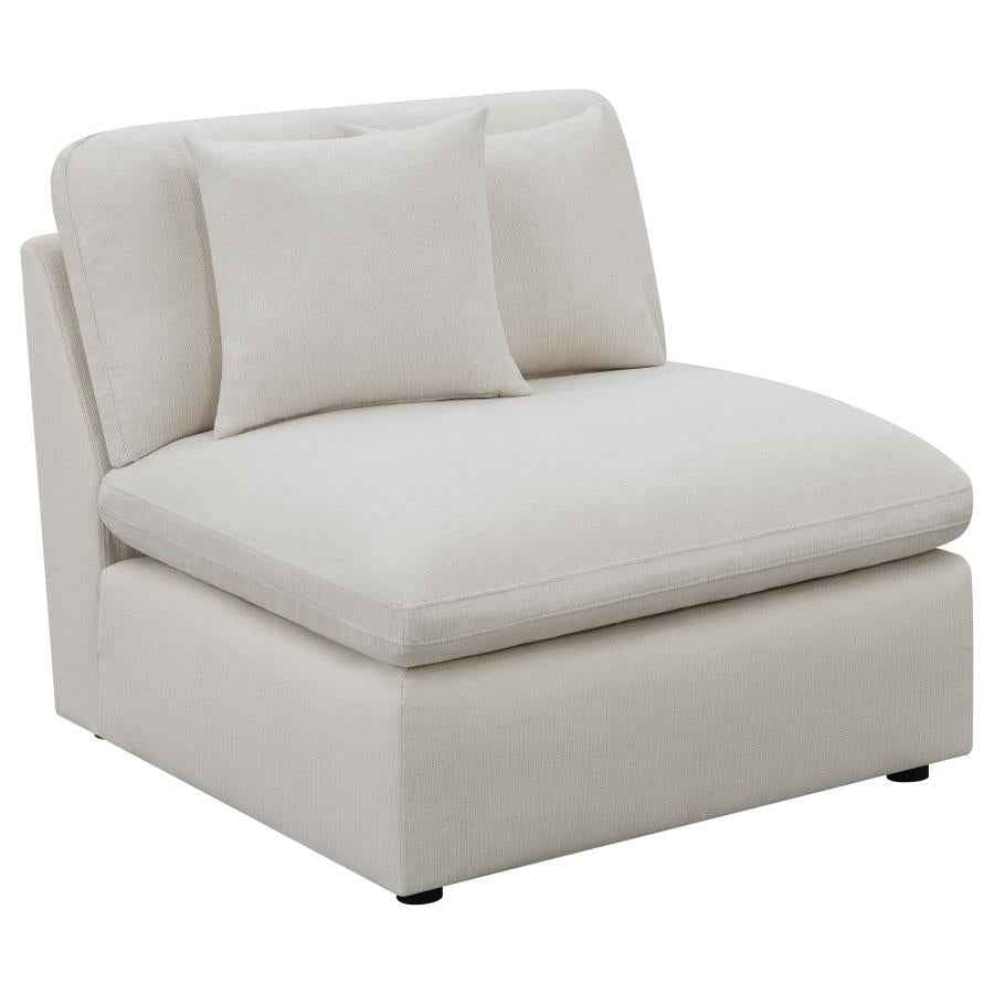 Hobson 4-piece Upholstered Modular Sectional Sofa Ivory
