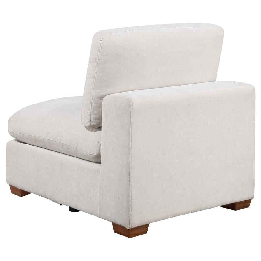 Lakeview Upholstered Armless Chair Ivory