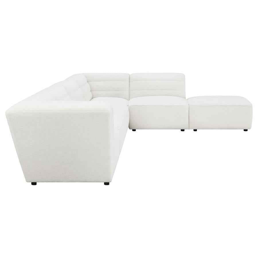 Sunny 6-piece Upholstered Modular Sectional Sofa Natural