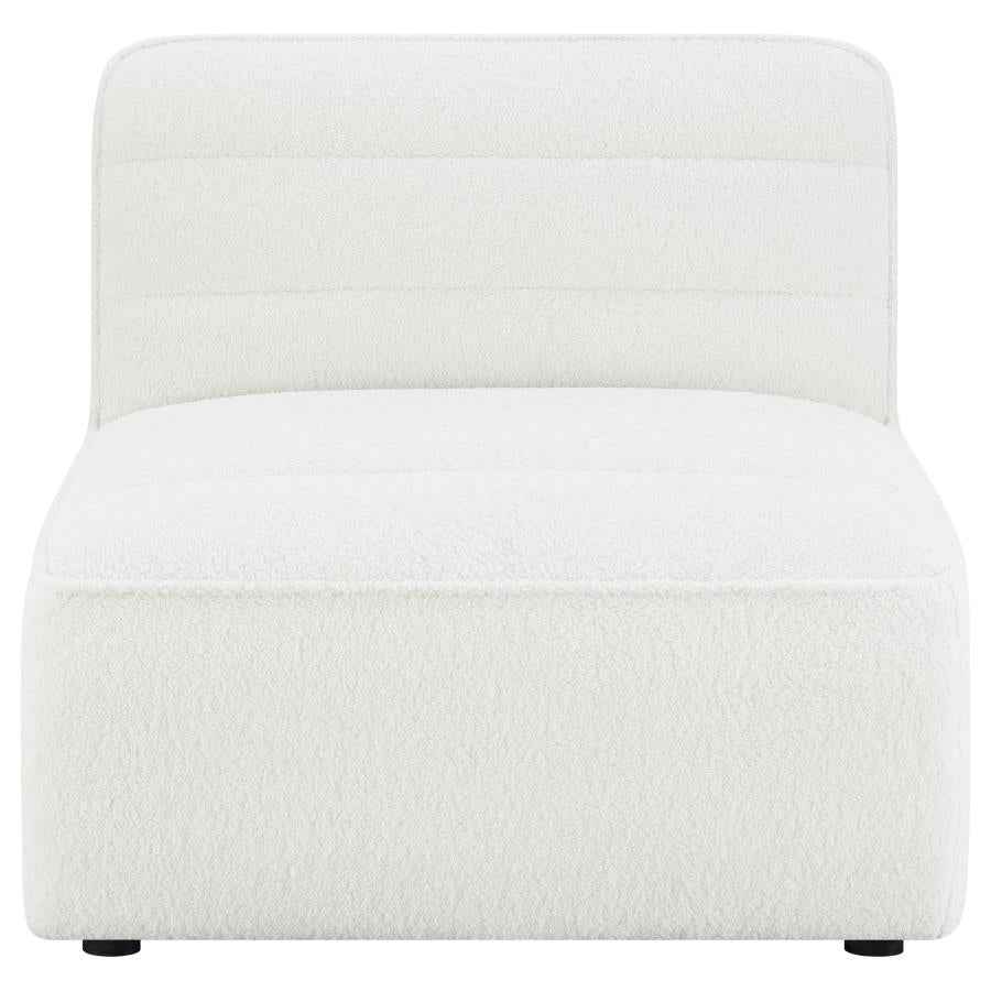 Sunny Upholstered Armless Chair Natural