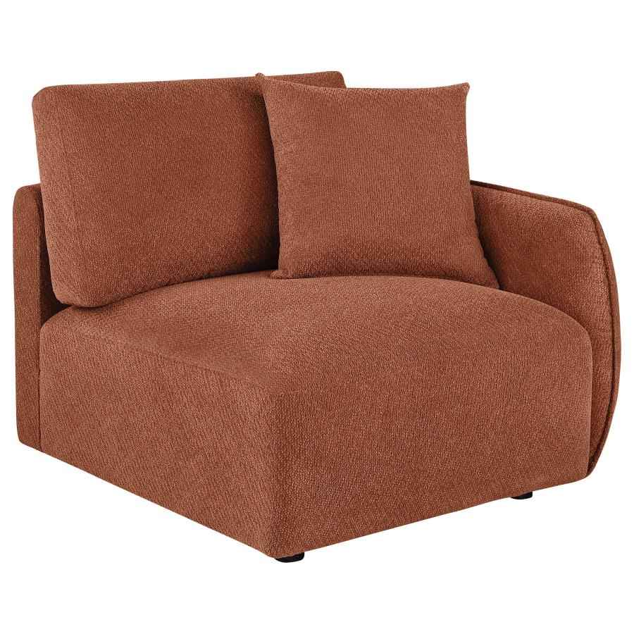Elysia Fabric Upholstered Modular RAF Chair Coral