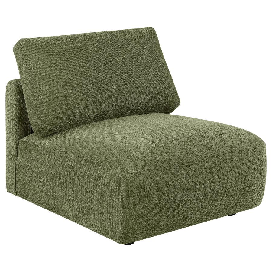 Elysia 6-piece Fabric Upholstered Modular Sectional Sofa Green