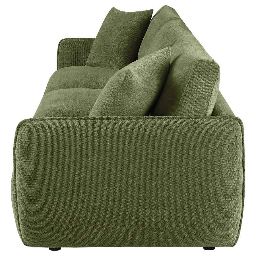 Elysia Fabric Upholstered Modular Lounge Sofa Green