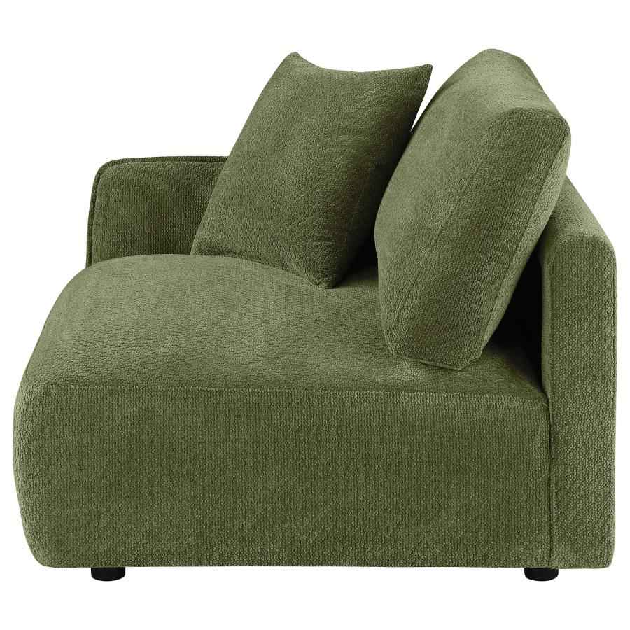 Elysia Fabric Upholstered Modular LAF Chair Green
