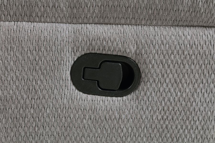 Gilson Chenille Upholstered Glider Recliner Chair Grey - Home & Sleep Outlet