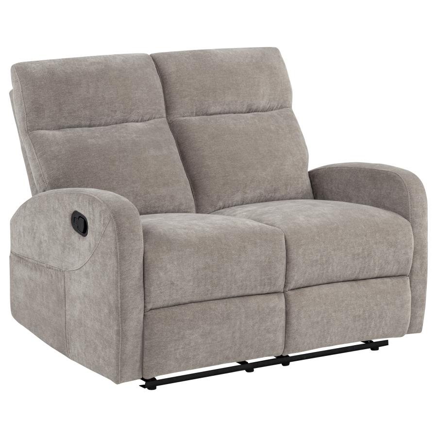 Hamilton 2-piece Chenille Manual Reclining Sofa Set Sand - Home & Sleep Outlet