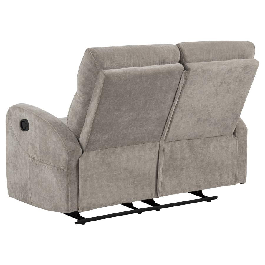 Hamilton 3-piece Chenille Manual Reclining Sofa Set Sand - Home & Sleep Outlet
