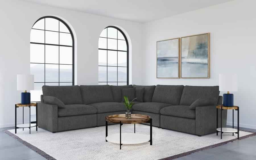 Collins Modular Corner Chair Dark Grey