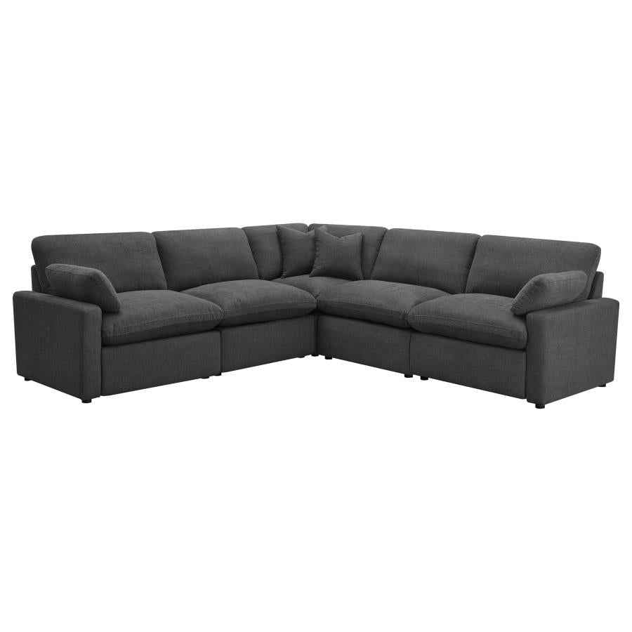Collins 5-piece Modular Power Reclining Sectional Dark Grey