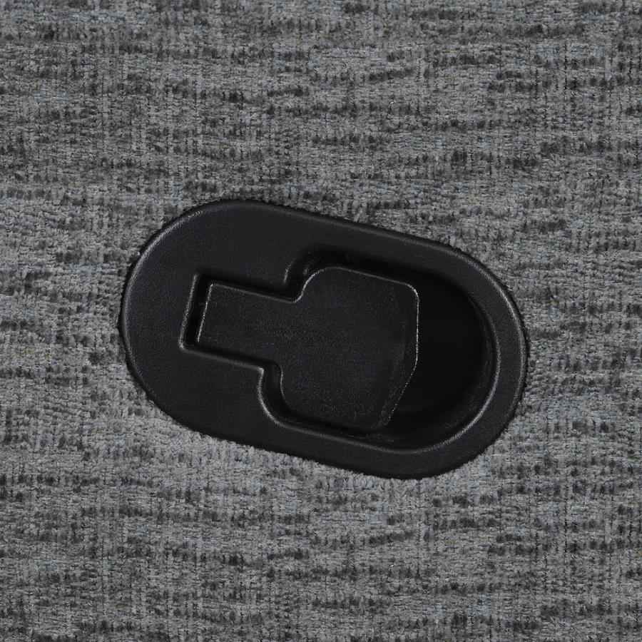 Bahrain Upholstered LAF Recliner Charcoal