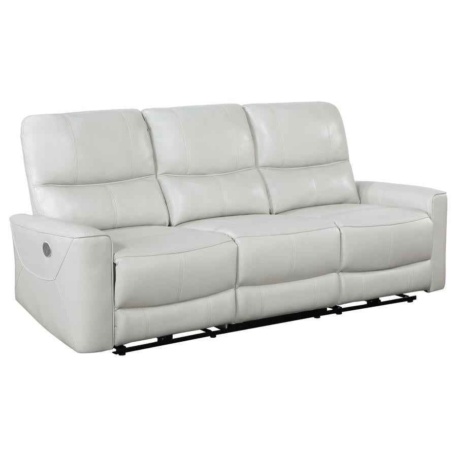 Greenfield 3-piece Power Reclining Sofa Set Dove Grey