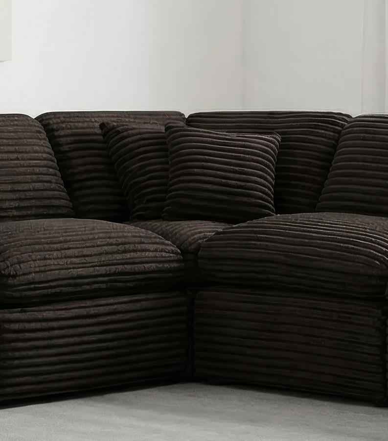 Collins Modular Corner Chair Chocolate Brown