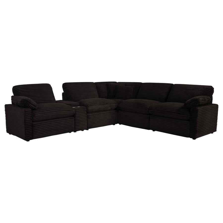 Collins 6-piece Modular Power Reclining Sectional Chocolate Brown