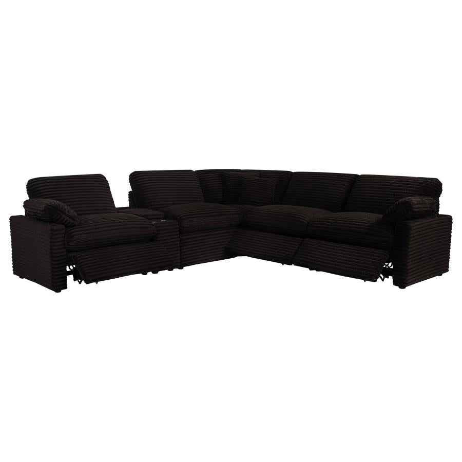 Collins 6-piece Modular Power Reclining Sectional Chocolate Brown