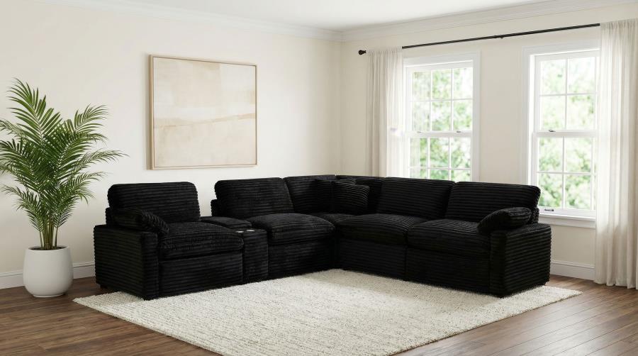 Collins Modular Corner Chair Black