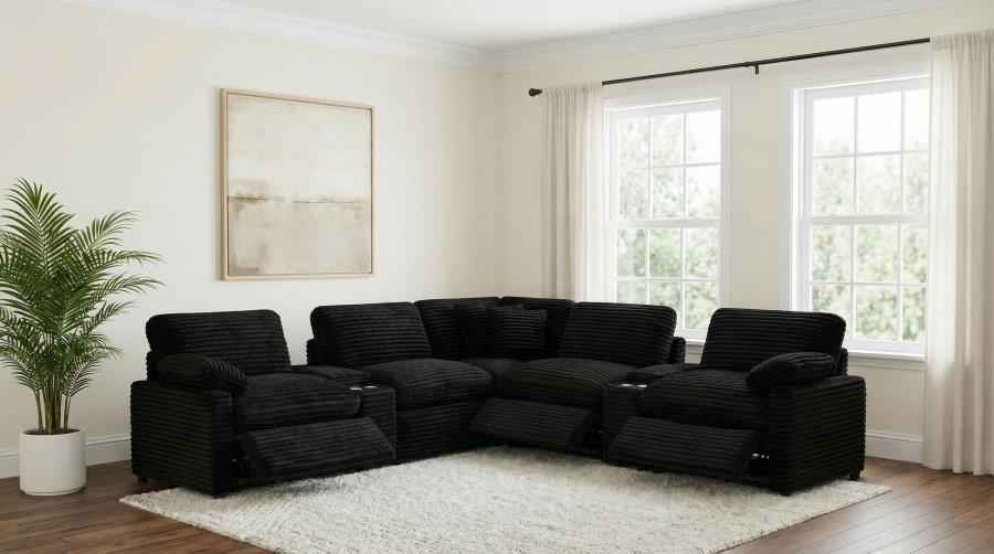 Collins 7-piece Modular Power Reclining Sectional Black