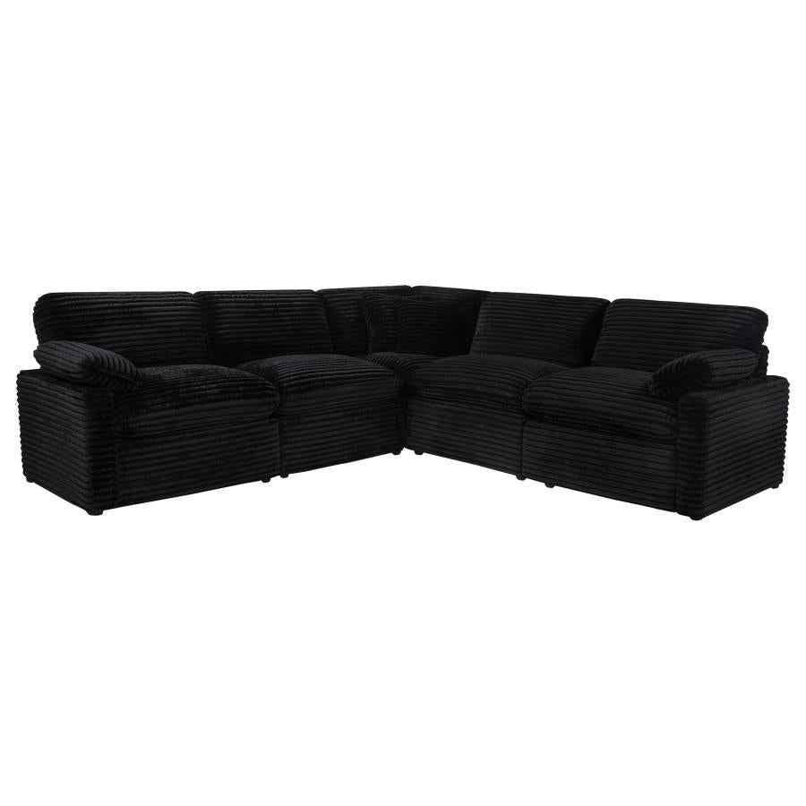 Collins 5-piece Modular Power Reclining Sectional Black