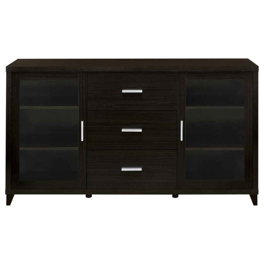 Lewes 2-door Engineered Wood 60-inch TV Stand Cappuccino