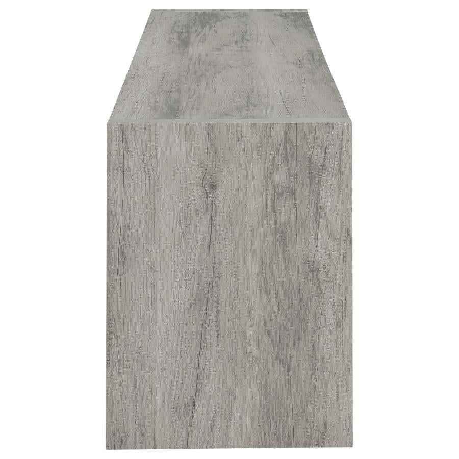 Burke 2-door Engineered Wood 71-inch TV Stand Grey Driftwood