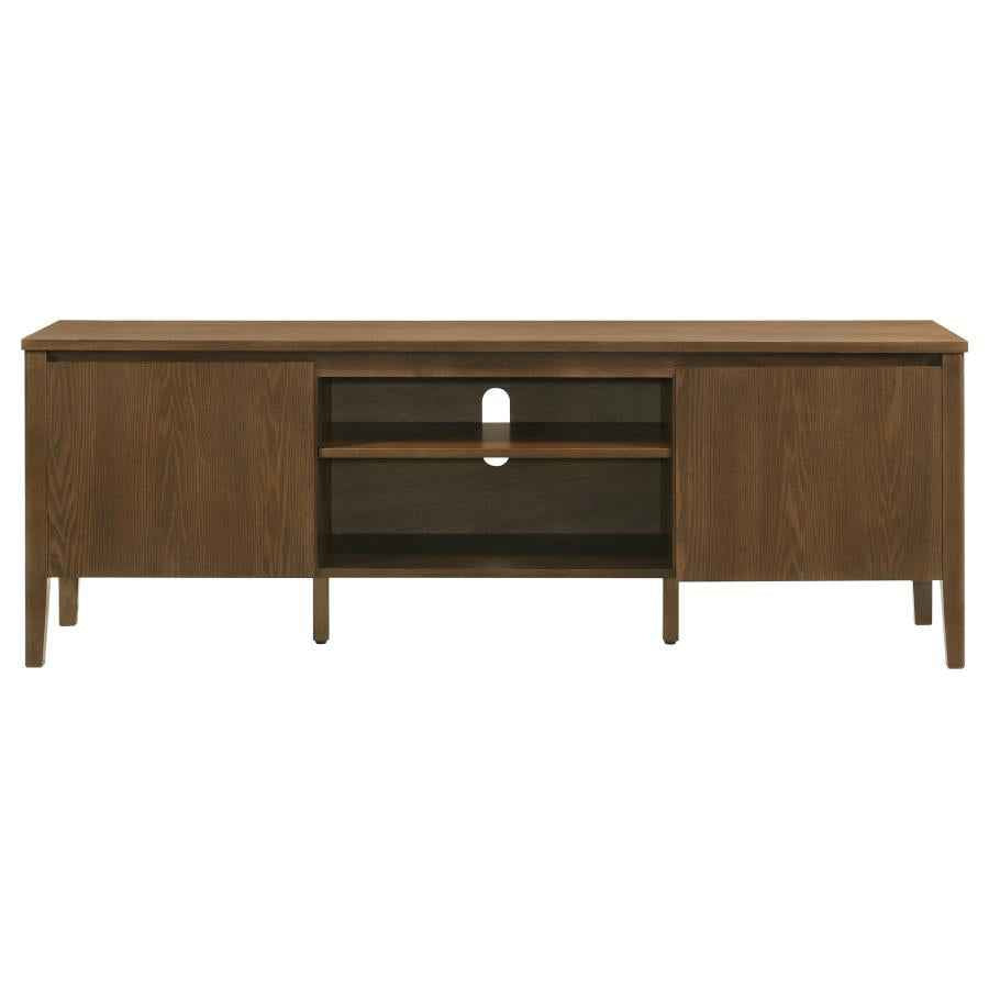 Thori 63-inch 2-door TV Stand Media Console Dark Brown - Home & Sleep Outlet