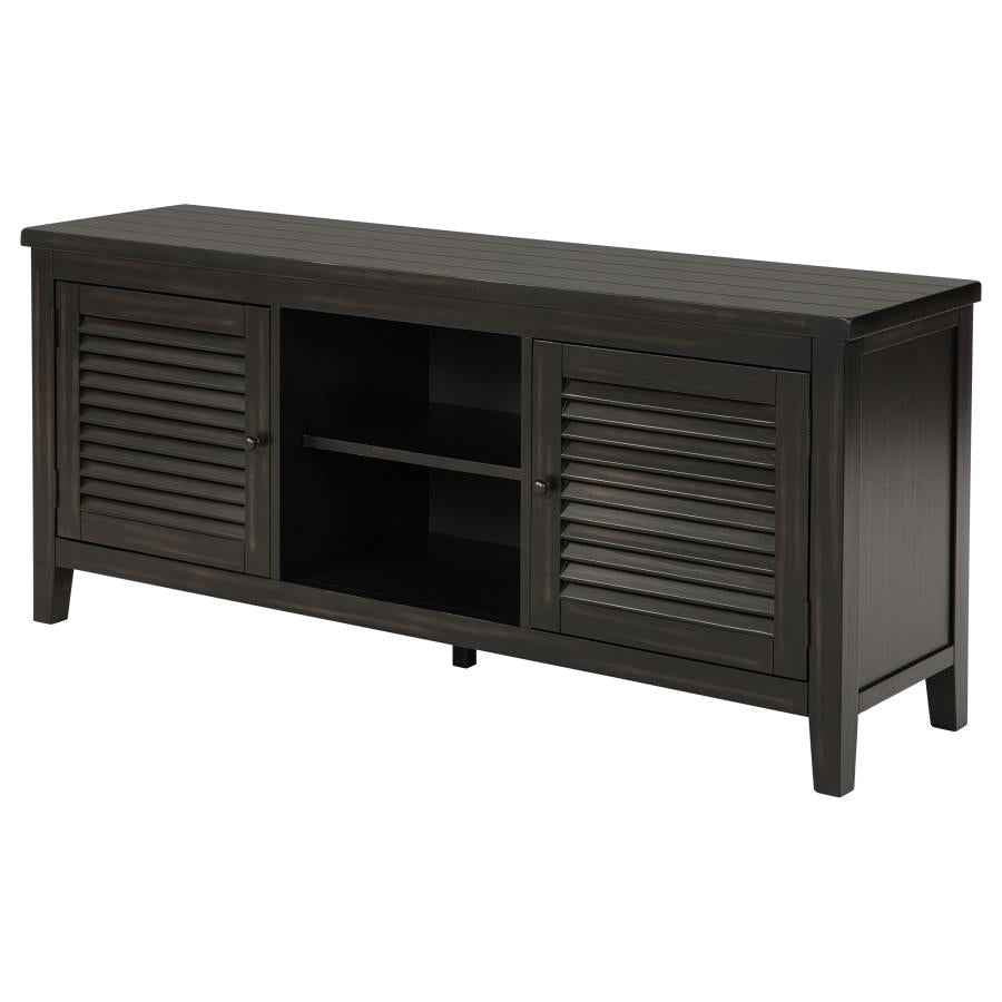 Concord 2-door 60-inch TV Stand Console Distressed Java - Home & Sleep Outlet