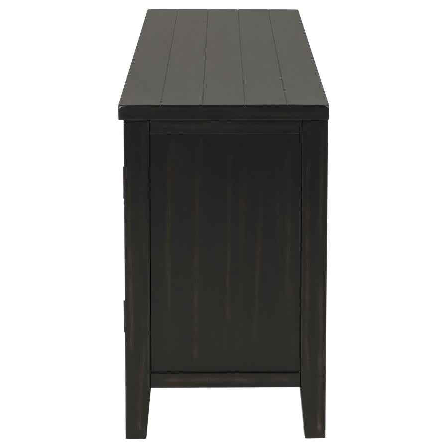 Concord 2-door 60-inch TV Stand Console Distressed Java - Home & Sleep Outlet