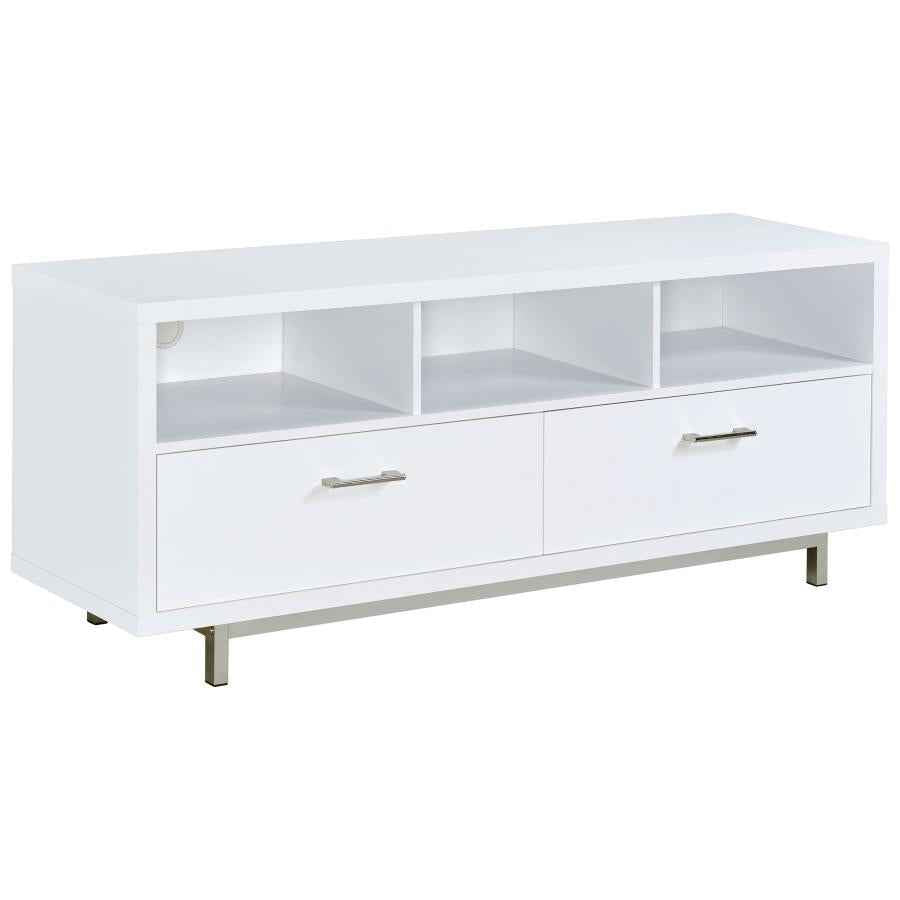 Casey 2-drawer Engineered Wood 60-inch TV Stand White - Home & Sleep Outlet