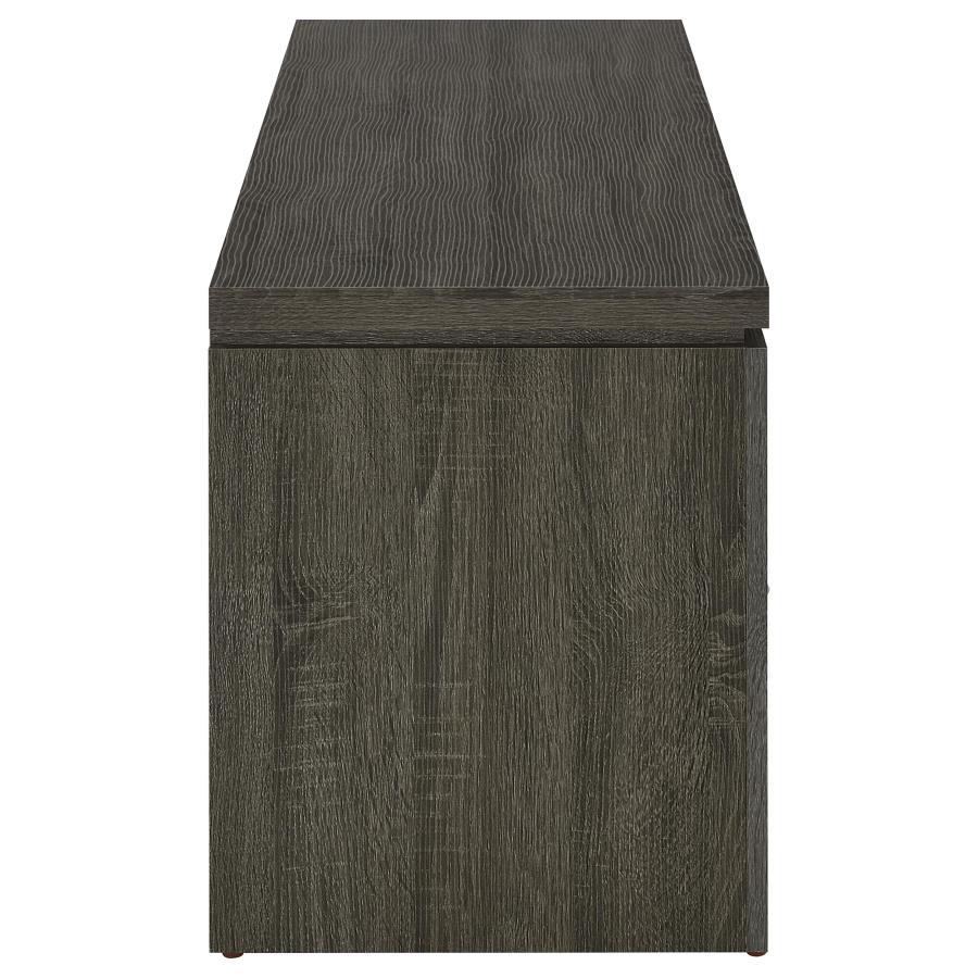 Elkton 2-drawer Engineered Wood 59-inch TV Stand Weathered Grey - Home & Sleep Outlet