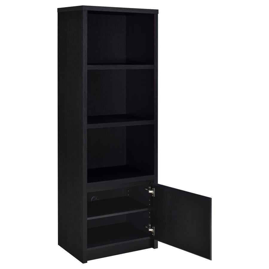 Winfield 3-shelf Media Tower Entertainment Pier Black
