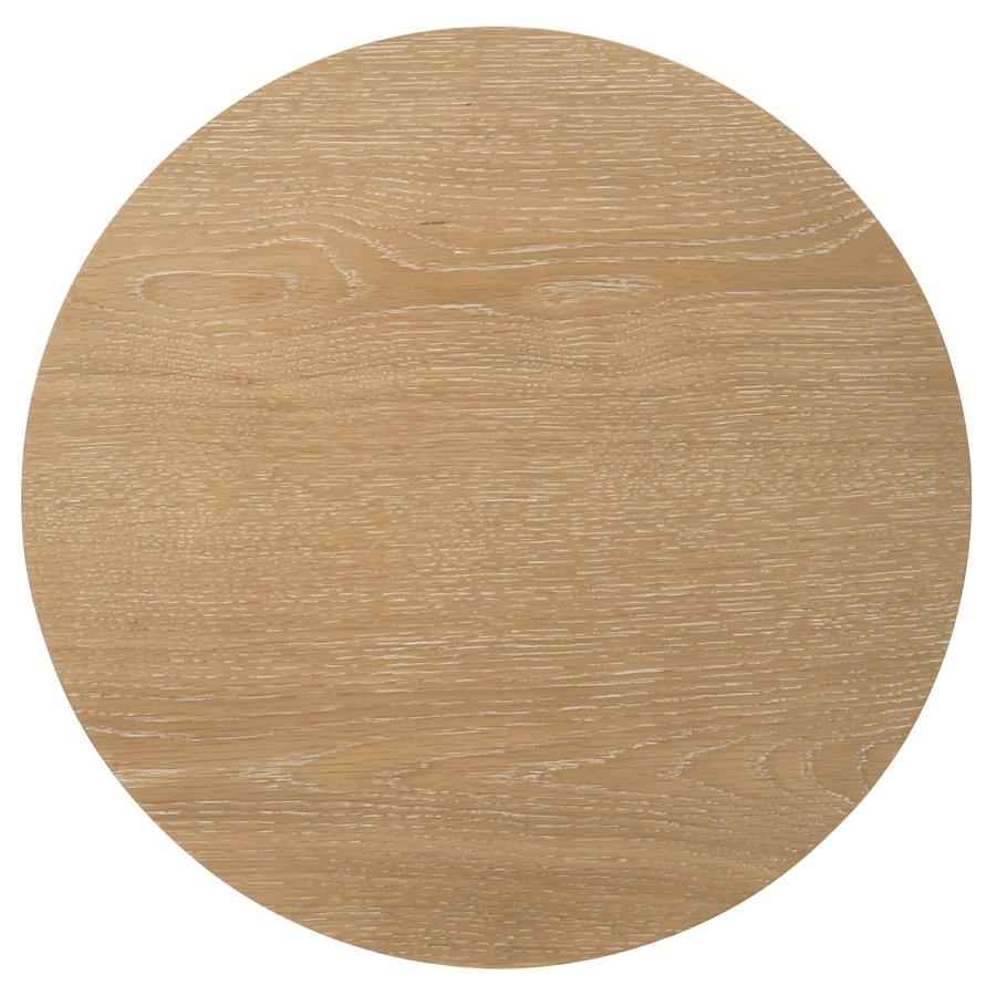Ottowa 3-piece Round Wood Coffee Table Set Light Oak