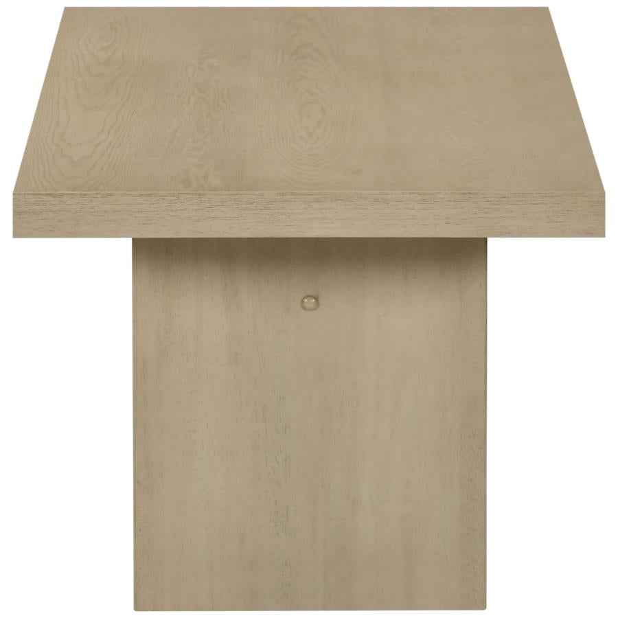 Decker 2-piece Coffee and End Table Set Natural Oak