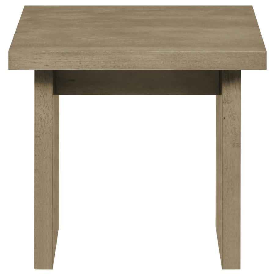 Decker 3-piece Coffee and End Table Set Natural Oak