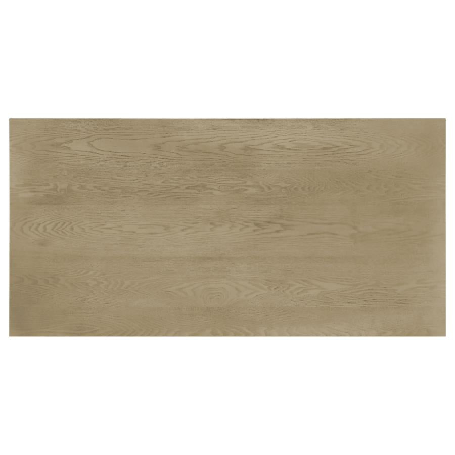 Decker 47-Inch Rectangular Cocktail Coffee Table Natural Oak
