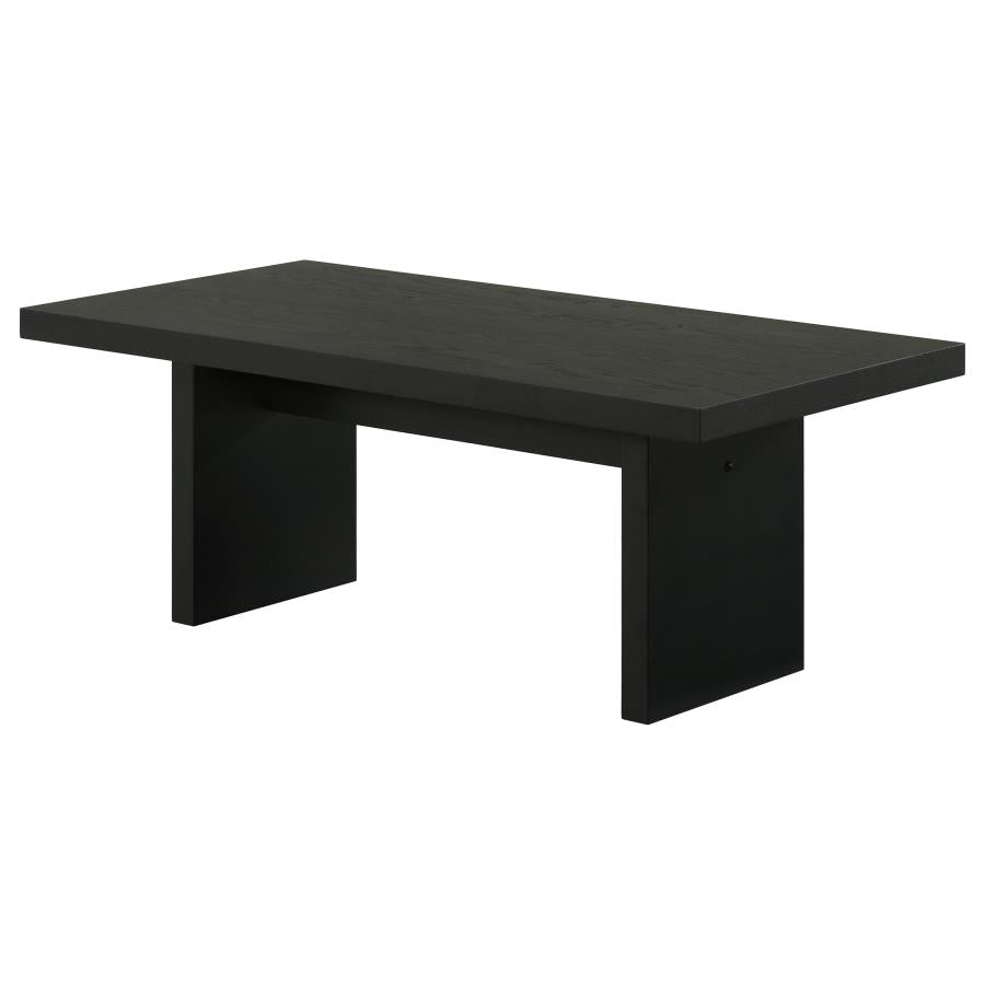 Decker 47-Inch Rectangular Cocktail Coffee Table Black