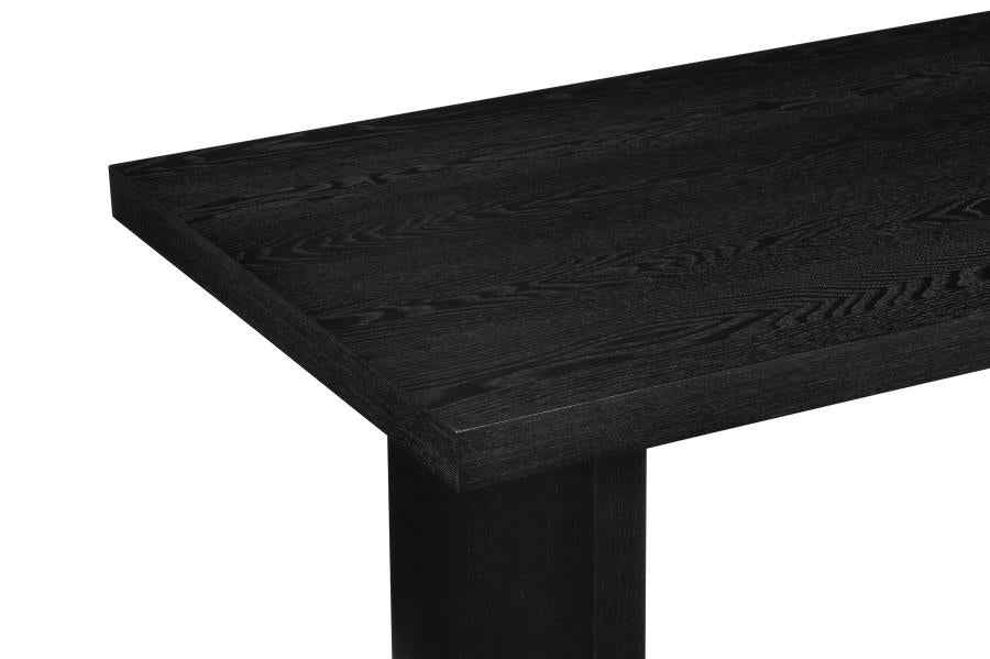 Decker 47-Inch Rectangular Cocktail Coffee Table Black