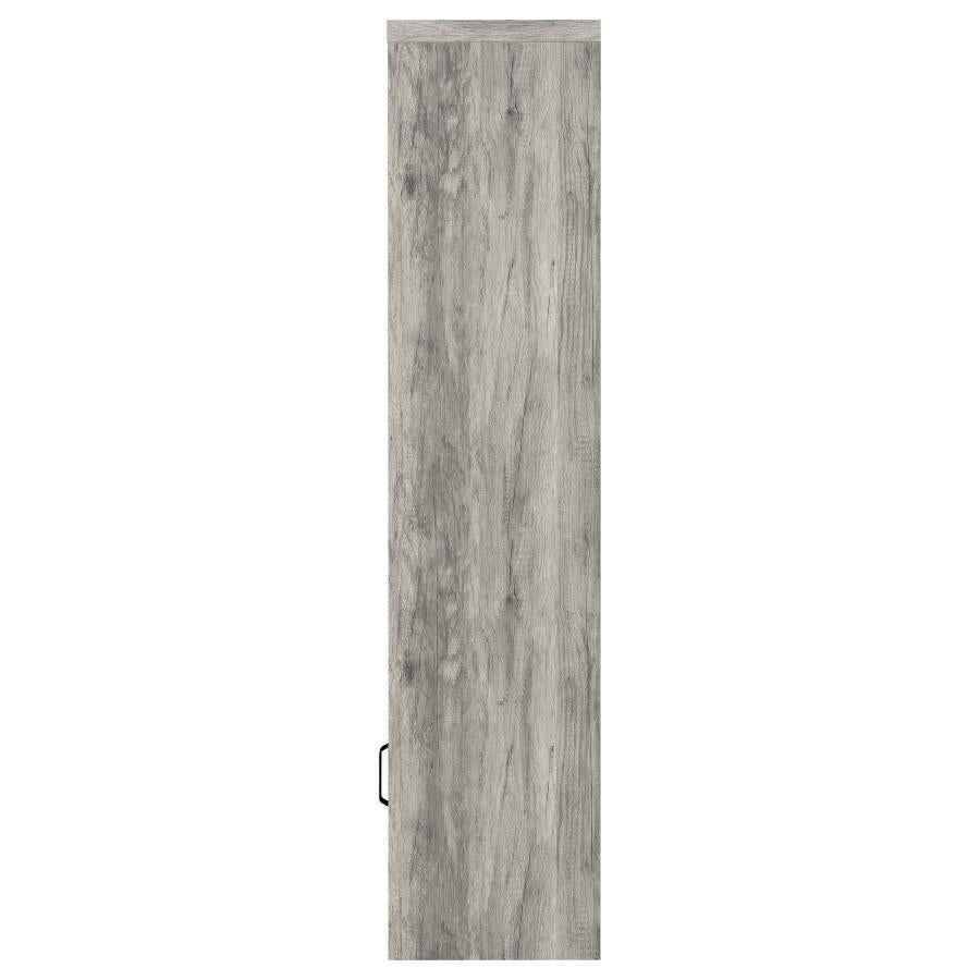 Burke 4-shelf Engineered Wood Media Tower Grey Driftwood