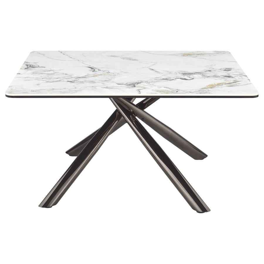 Carvell 3-piece Square Coffee and End Table Set Mirage White