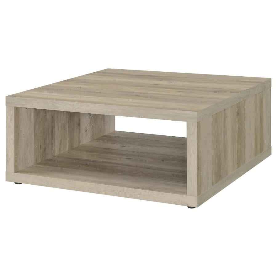 Frisco Square Engineered Wood Coffee Table Distressed Pine